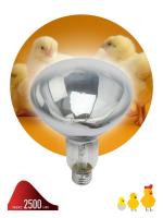 Излучатель тепловой (лампа инфракрасная) ИКЗ 220-250 R127 250Вт E27 для обогрева животных и освещения Эра Б0055440